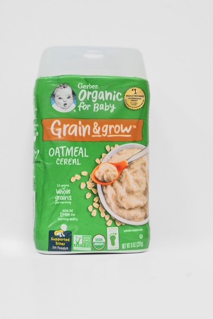 GERBER ORGANIC OATMEAL 8oz