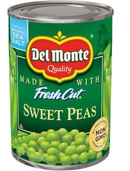 DEL-MONTE PEAS 15.25 OZ