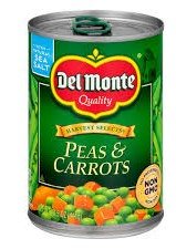 DEL-MONTE PEAS CARROTS 14.5 OZ