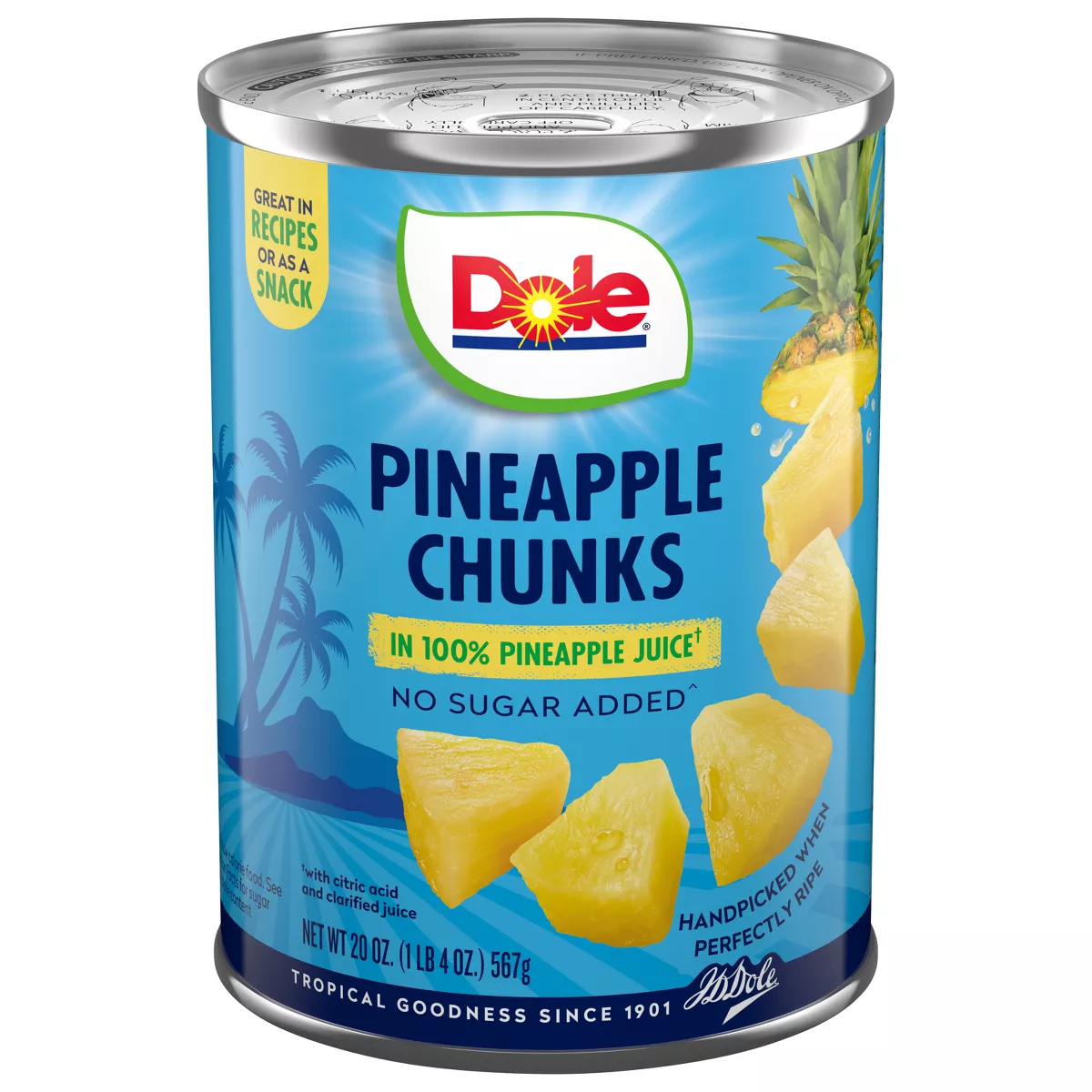 DOLE PINEAPPLE CHUNKS 20 OZ