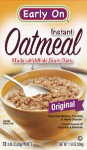 EARLY ON INSTANT OATMEAL  11.8 OZ