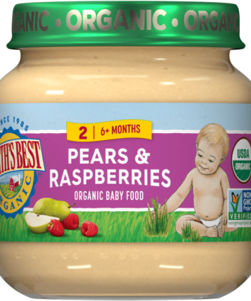 EARTH BEST PEARS RASPBERRIES  4 OZ