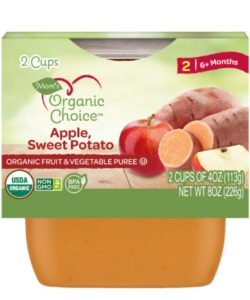 MOMS ORGANIC APPLE, SWEET POTATO 2PK 4 OZ