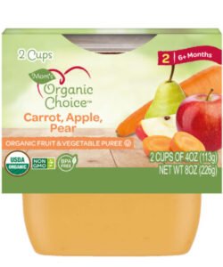 MOMS ORGANIC CARROT, APPLE PEAR 2PK 4 OZ