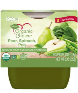 MOMS ORGANIC PEAR, SPINACH, PEA 2PK 4 OZ